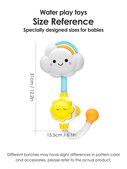 Baby Bath Toys, Bathing Cute Swimming Water Spraying Clouds Flowers Shower Bath Toy For Kids Swimming Pool Water Playing Toy Bab