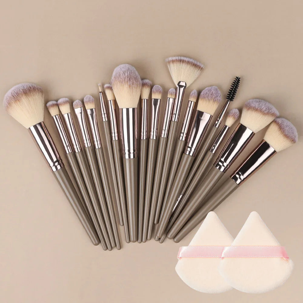 Champagne Golden Makeup Brush Set