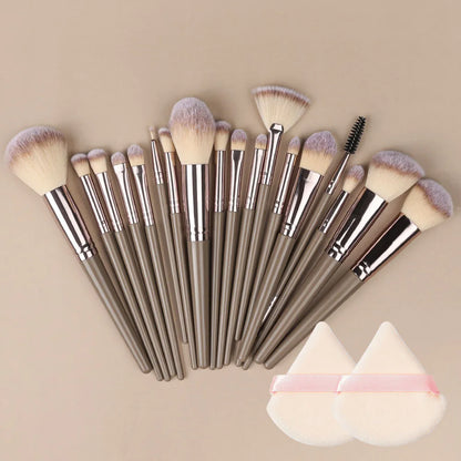 Champagne Golden Makeup Brush Set