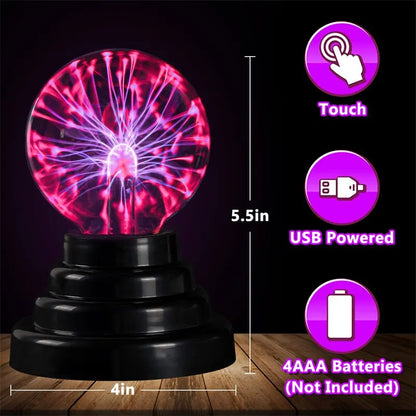 3 Inch Magic Plasma Ball Lamp