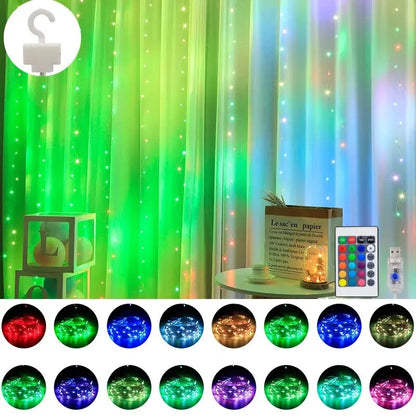 LED Window Curtain String Lights