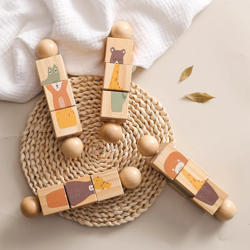 1pc Baby Teether Music Rattles Hand bell Toys Baby Mobile Musical Animals Rattle Toys Children Montessori Educational Gifts Toys