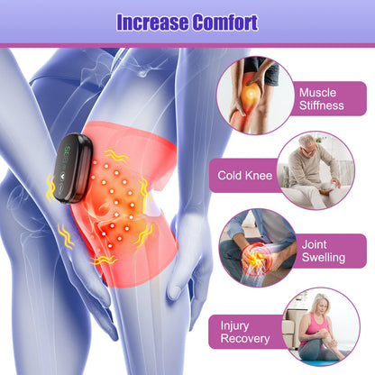 Heated Knee Pad Shoulder Pad Elbow Multifunctional Heating Massager Keep Warm Relieve Fatigue Red Light Hot Compress Vibration