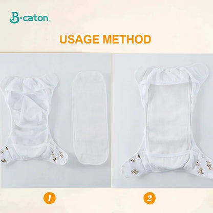 5/10Pcs Baby Diapers Reusable Washable Cotton Diaper Ecological Nappies Insert Cotton Cloth Breathable Absorbent Cloth Diapers