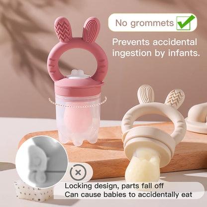 Baby Pacifier Fruit Feeder Food-grade Silicone Newborn Nipple Fruit Food Vegetable Feeding Soother Baby Nursing Teether Toy Gift