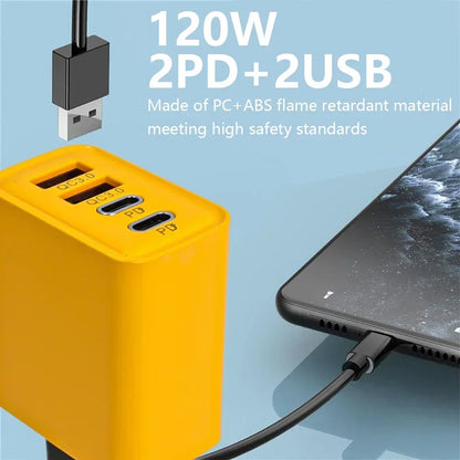 120W Fast Charging 4 Ports