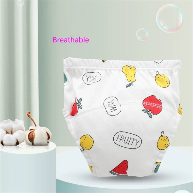 0-3Y Newborn Baby Training Pants Washable Cotton Urine Cloth Bag Learning Pant Kids Cloth Diaper Pocket Breathable Diapers