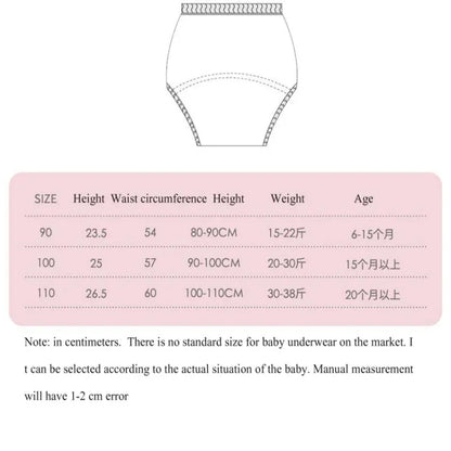 8PC Diapers Panties Baby Potty Training Pants Children's Cotton Urine-proof Underwear Abstain From Diaper  Shorts
