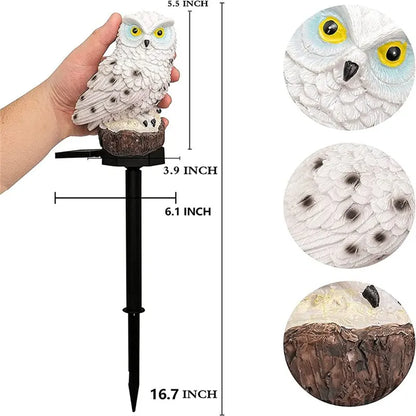 Solar Owl Garden Light
