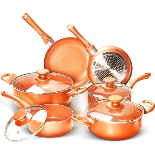 Copper Aluminum Cookware Set