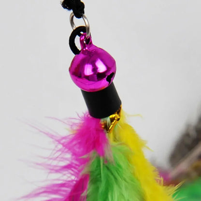 Funny Kitten Cat Teaser Interactive Toy Rod