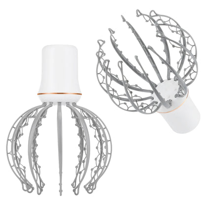 Head Massager Octopus Electric Vibration 12 Claws Light Small Portable 3 Modes Detachable Relieve Fatigue Relax Wireless