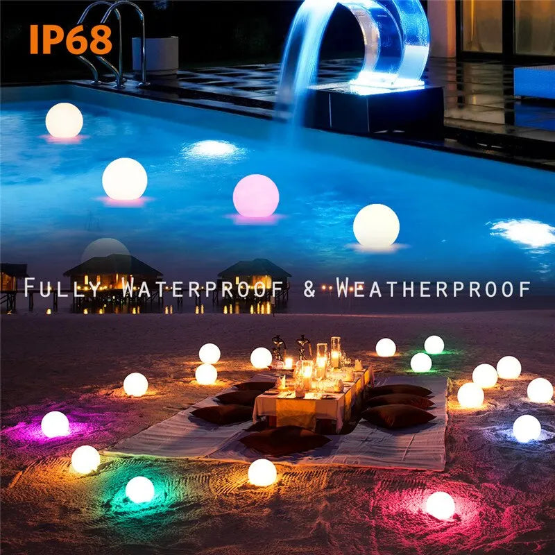 Remote Floating  Pool Lights