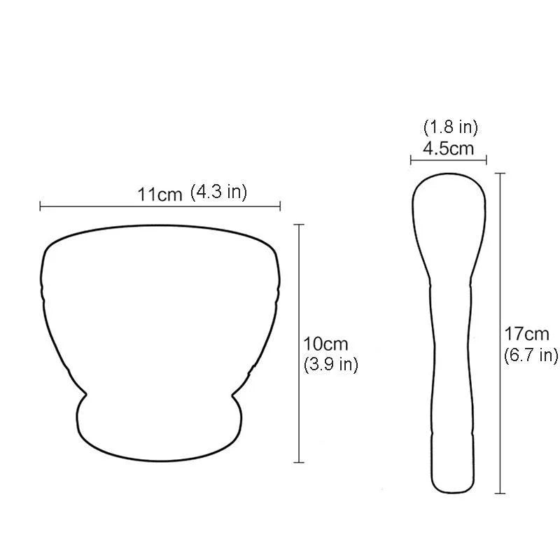 Resin Mortar and Pestle Set