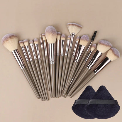 Champagne Golden Makeup Brush Set