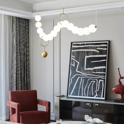 Nordic Beads Acrylic Led Pendant Lamp