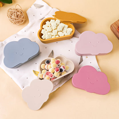 1PCS Soft Lid Baby Stuff New Baby Cartoon Shape Snack Cup Toddle Portable Food Storage Box Portable Snacks Container BPA Free