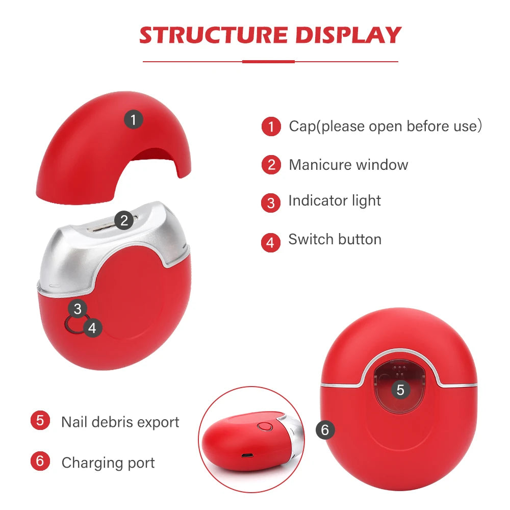 Automatic Red Nail Clipper