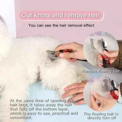 Pet Dematting Rake Comb Brush