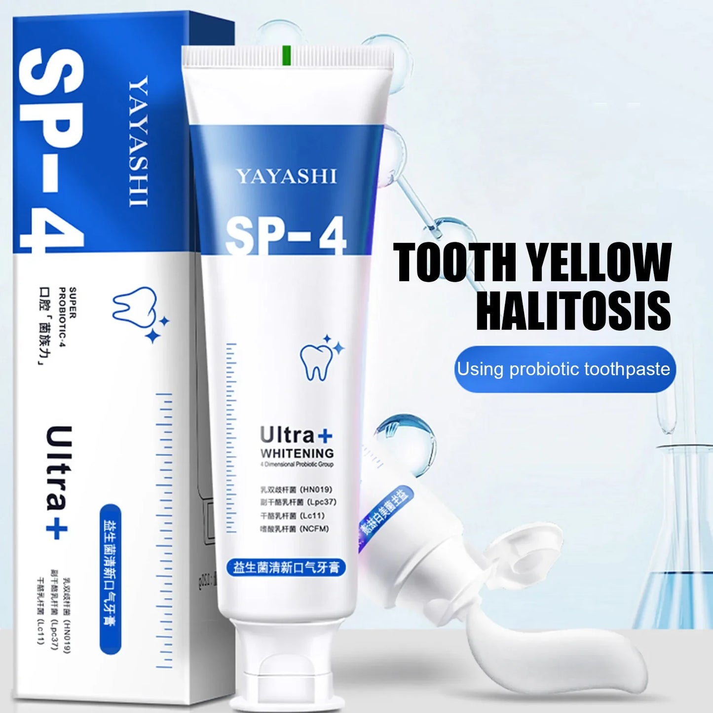 120 g Probiotic Toothpaste SP-4 Whitening Teeth Plaque Stain Remover Tooth whitener Oral Hygiene Cleaning Fresh Breath Dental