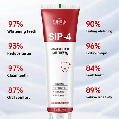 120 g Probiotic Toothpaste SP-4 Whitening Teeth Plaque Stain Remover Tooth whitener Oral Hygiene Cleaning Fresh Breath Dental