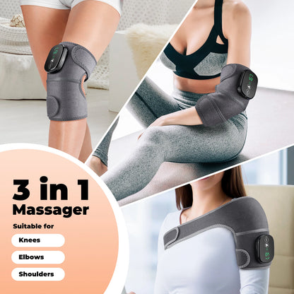 Heated Knee Shoulder Elbow Pad Heating Keep Warm Fatigue Hyperthermia Wrap Hot Compress Treating Spasm Arthritis Pain Relief