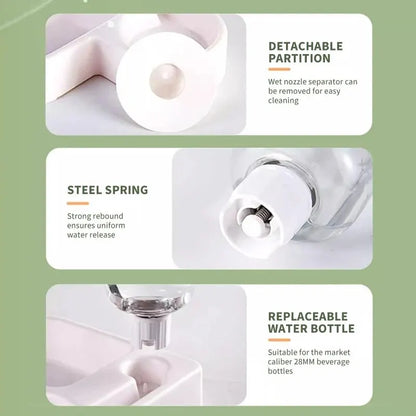 Double Pet Feeding Bowl Set