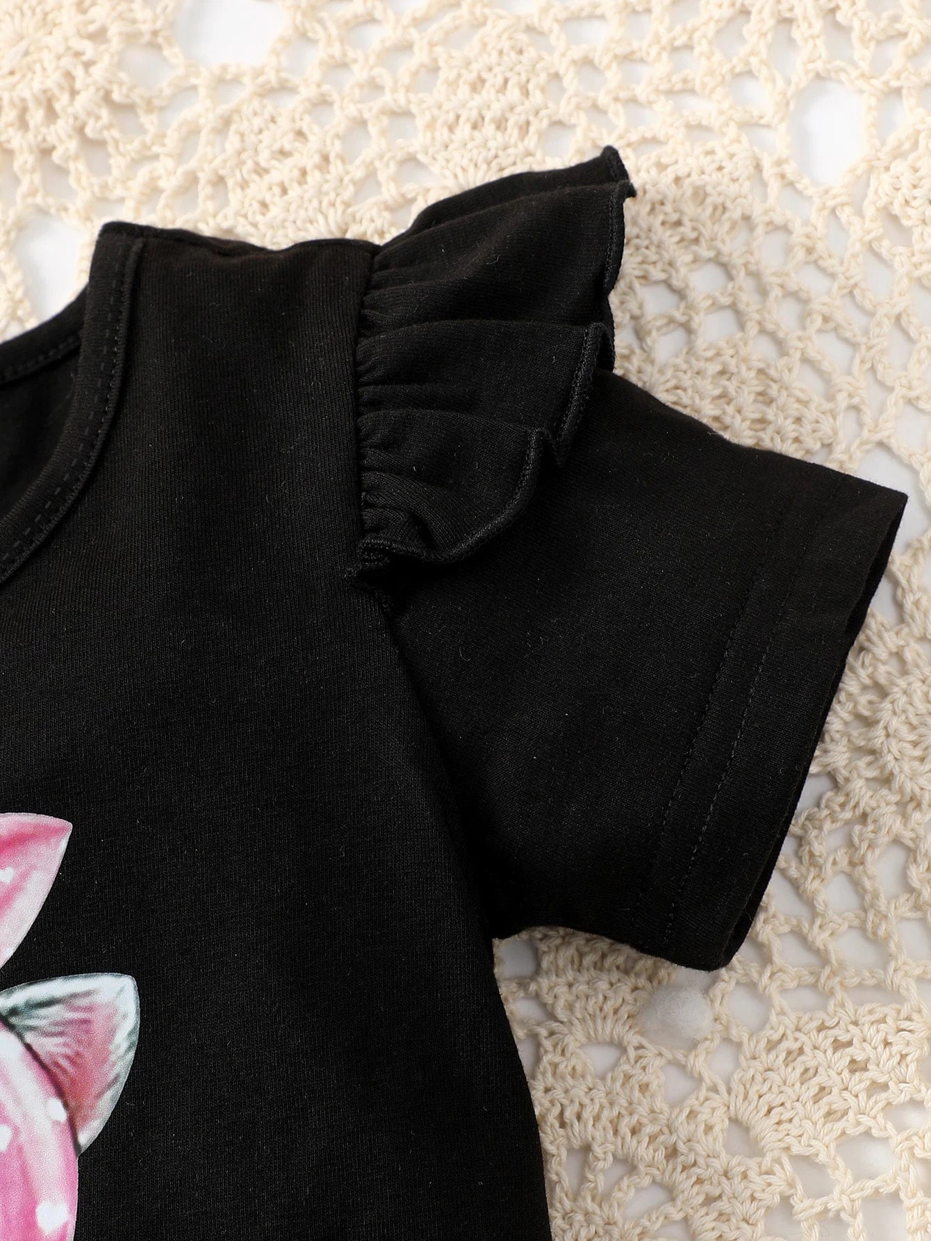 Summer Baby Girl Suit Short-Sleeved Shorts Bow Fashion Children's Clothing 6m-3y
