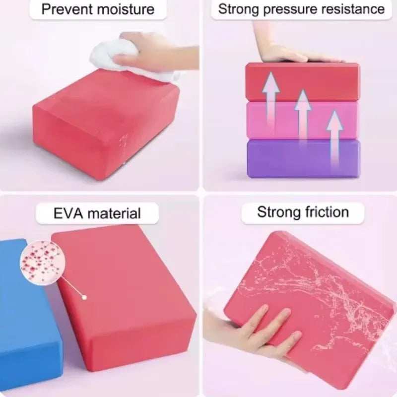 EVA Fitness Yoga Block Physical Therapy Equipment Pilates Yoga Accessories Home Gym Equipment Meditation Gym Bodybuilding Dance