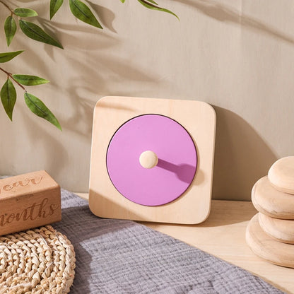 Kids Wooden Mirror Board Montessori Puzzle Busy Board Toys Newborn Hand Eye Coordination Ability Early Educational Sensory Toys