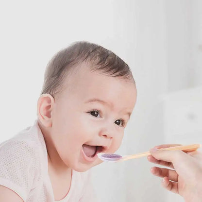 2 Pcs Baby Silicone Spoon Learning Spoon Set Stars Tableware Kids Soft Silicone Feeding Spoon Training Baby Reborn Silicone