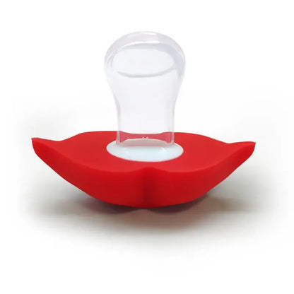 Kiss Lips Mustache Pacifier for Babies Funny Silicone Soother with Orthodontic Nipples Perfect for Toddler Feeding and Comfort
