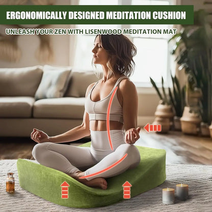 Cushion - Floor Pillow For Women,Large Comfortable Meditation Pillow, Foam Floor Cushion Seating For Adults - Premium Yoga Pillo