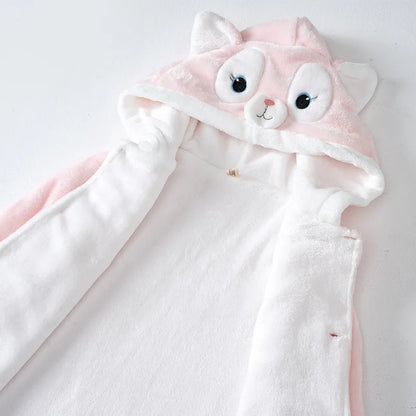 IYEAL  Winter Long Baby Girls Cloak Baby Windbreaker Outwear Thickening Wrap for Autumn and Winter Children Girls Coat