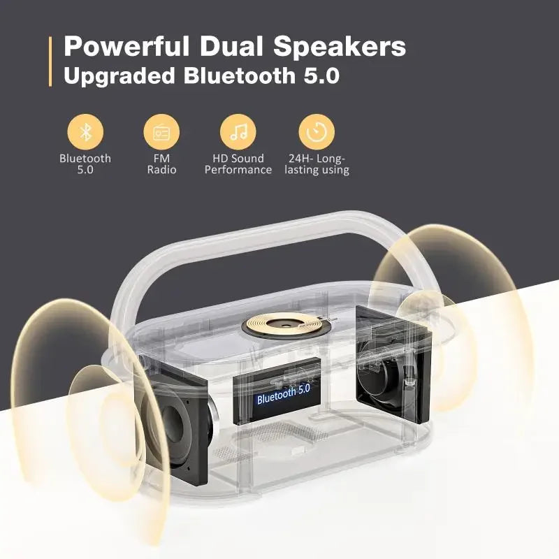 Bluetooth Speaker 2500Mah Battery Supports