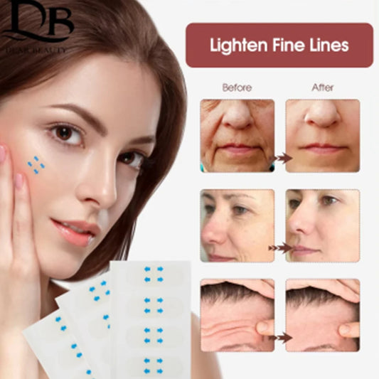 80Pcs/Pack Face Lifting Sticker Facial Firming Chin Fade Fine Lines Shape V-shaped Beauty Health Eliminate Wrinkles Tightening