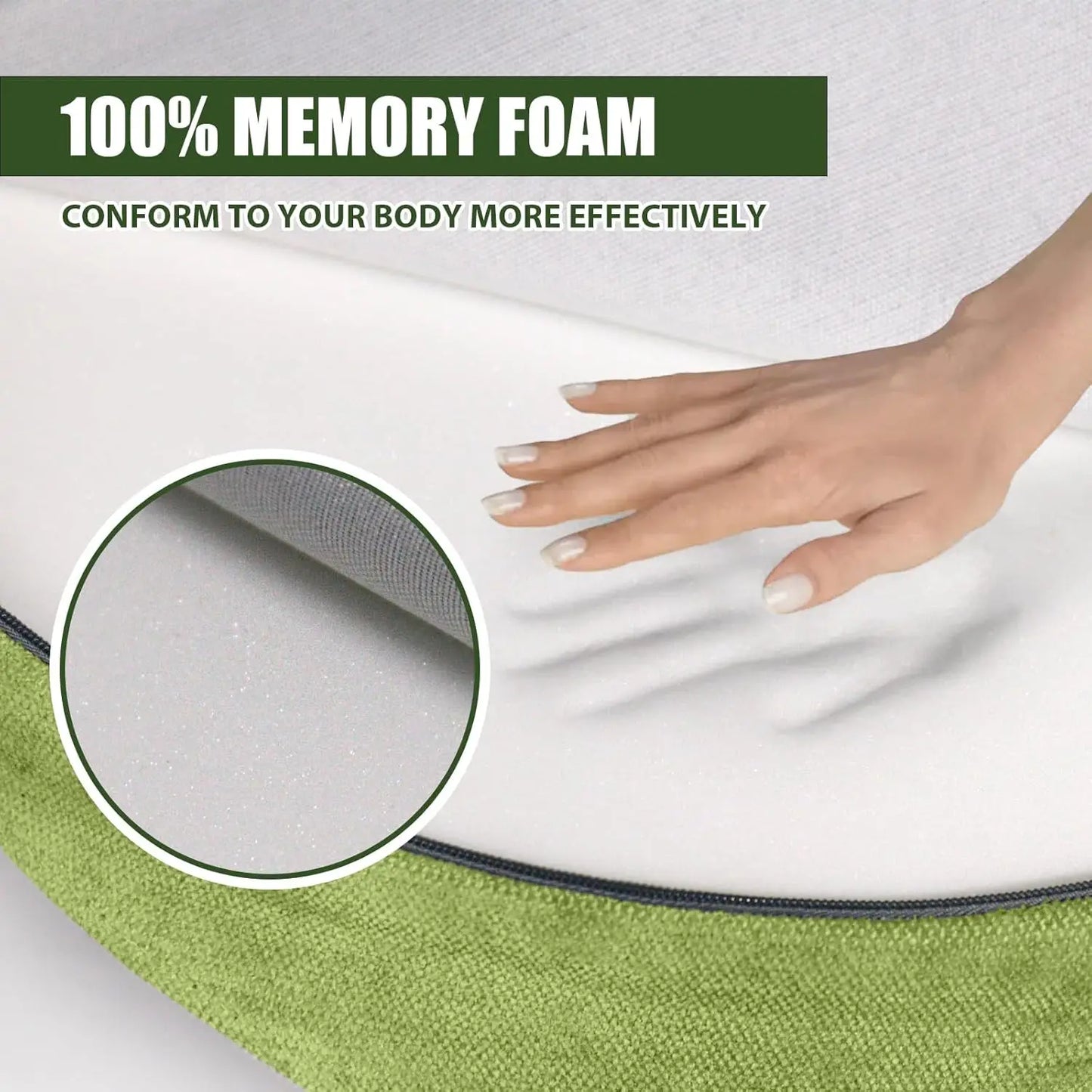 Cushion - Floor Pillow For Women,Large Comfortable Meditation Pillow, Foam Floor Cushion Seating For Adults - Premium Yoga Pillo