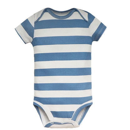 5PCS/Lot Newborn 100% Cotton Baby Boy Girl Clothes Short Sleeve Soft Baby Bodysuits Infant Bebe Clothing Baby Shower Gifts