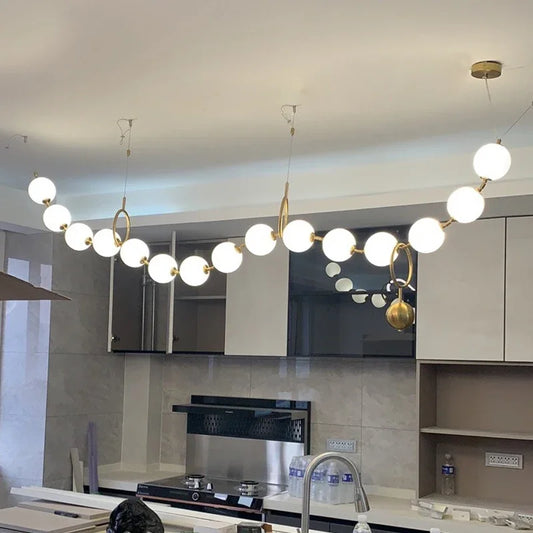 Nordic Beads Acrylic Led Pendant Lamp