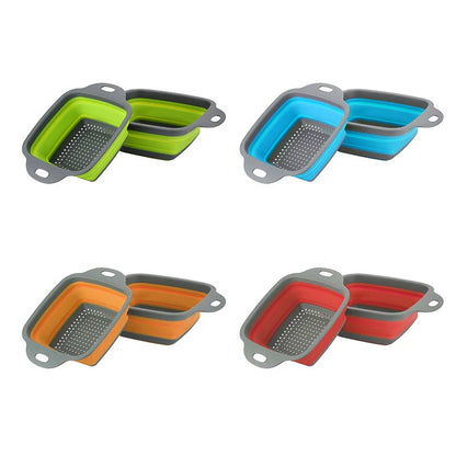 Square Collapsible Silicone Colander