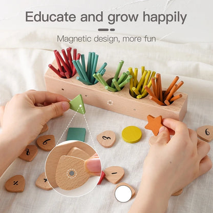 1 Set Wooden Toys Colorful Counting Sticks Number Alphabet Blocks Learning Toys Kids Number Counting Stick Figure Block Toy Baby