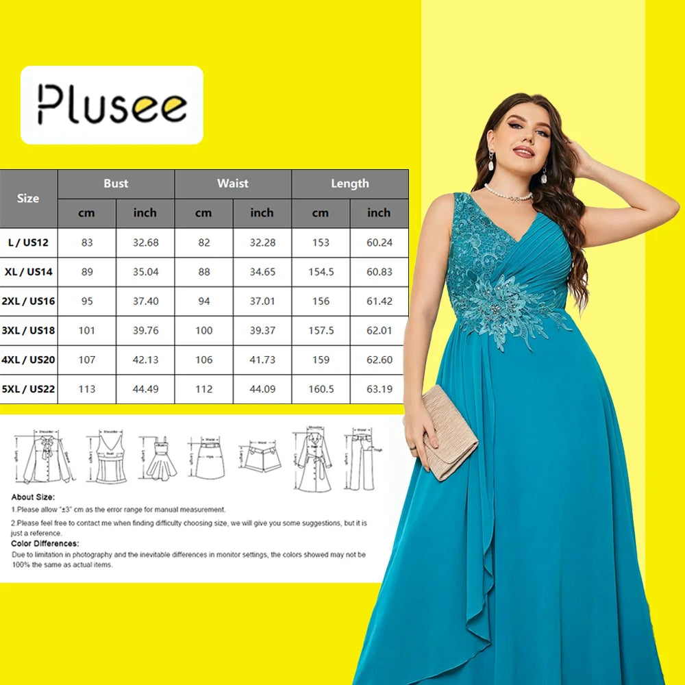 Plus Size Lace Rhinestone Party Dress
