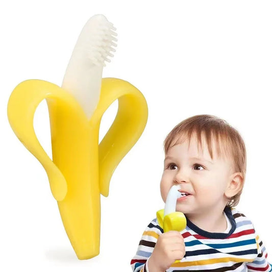 Banana Shaped Silicone Teether Toy