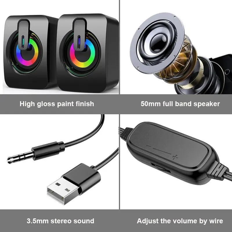 Wired HIFI Computer Speakers