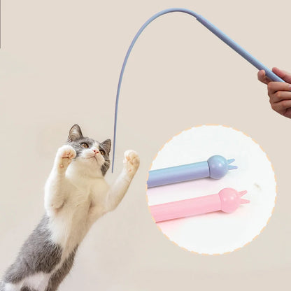 Silicone Cat Teaser Stick
