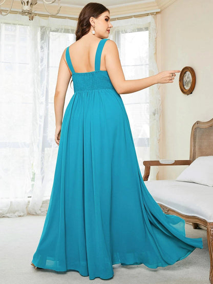 Plus Size Lace Rhinestone Party Dress