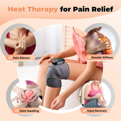 Heated Knee Shoulder Elbow Pad Heating Keep Warm Fatigue Hyperthermia Wrap Hot Compress Treating Spasm Arthritis Pain Relief